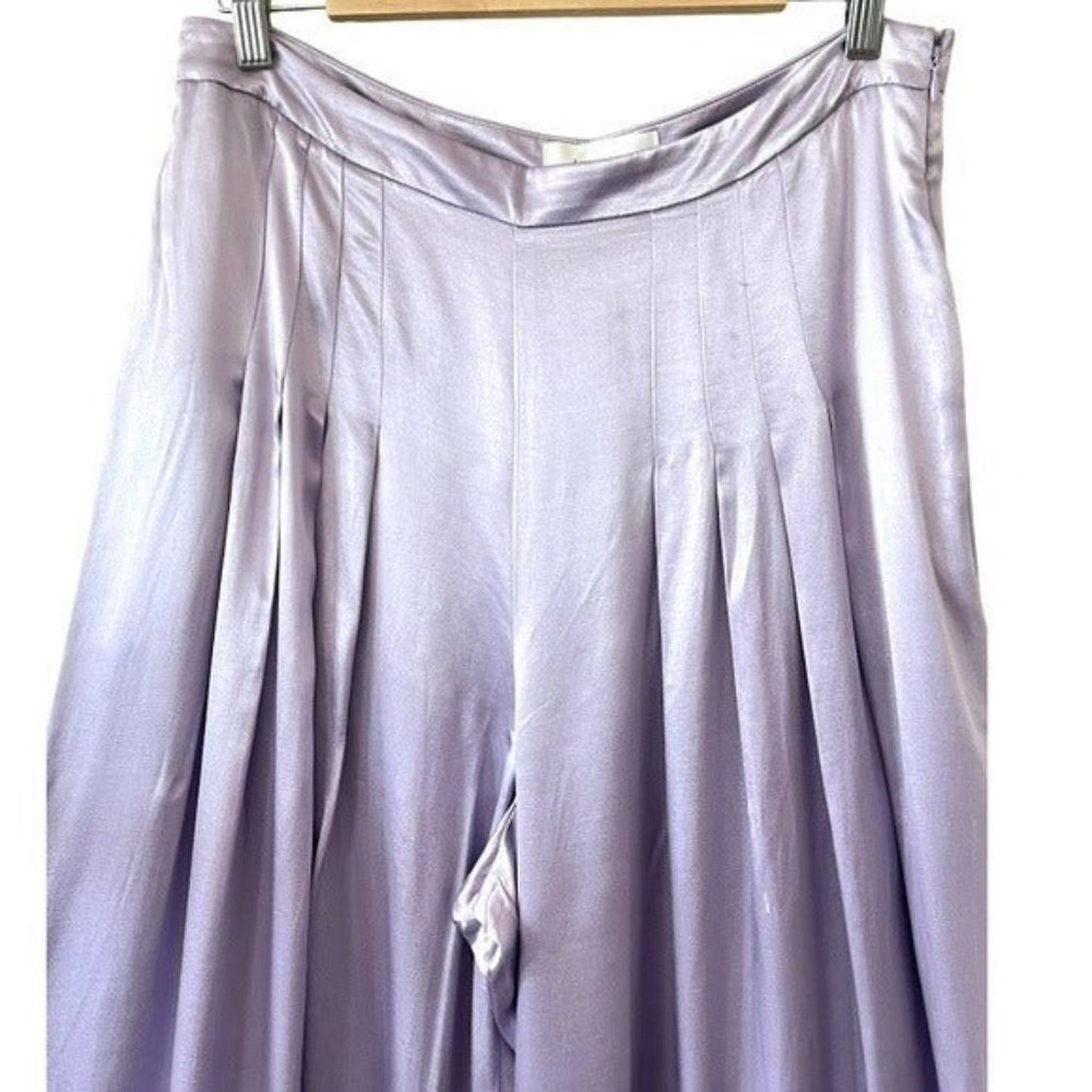 Anthropologie Lavender Wide Leg Pants - Picture 4 of 6